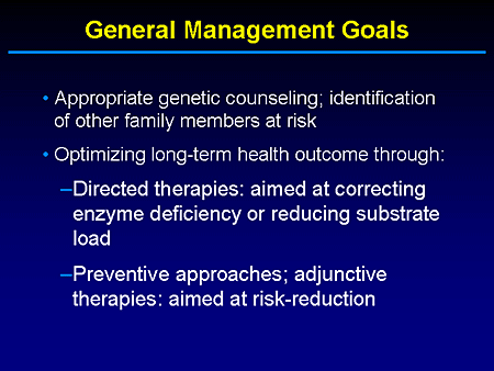 General Management Goals