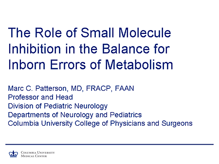 The Role of Small Molecule Inhibition in the Balance for Inborn Errors of Metabolism