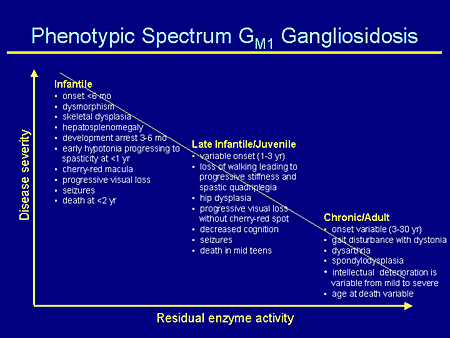 Phenotypic Spectrum GM1 Gangliosidosis