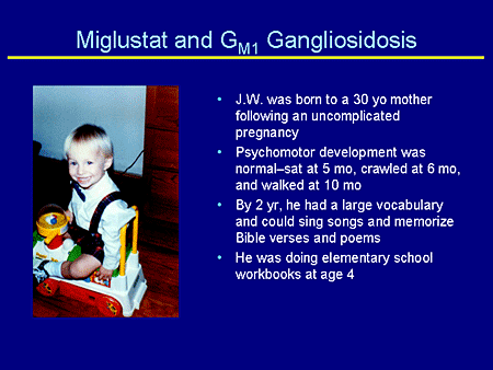 Miglustat and GM1 Gangliosidosis