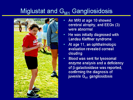Miglustat and GM1 Gangliosidosis