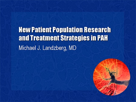 New Patient Population Research and Treatment Strategies in PAH