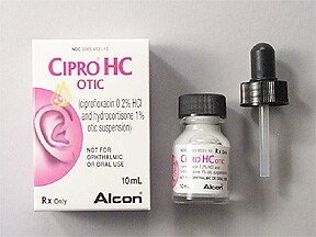 ciprofloxacin otic drops dosage