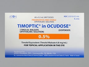 Timoptic Ocudose (PF) ophthalmic : Uses, Side Effects Timoptic Ocudose (PF) ophthalmic : Uses, Side Effects