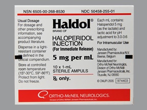 Haldol iv dose