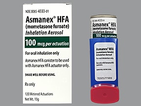 how many puffs in asmanex hfa 100
