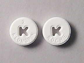 what does generic klonopin 2.0 mg look like