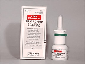 Ipratropium bromide nasal spray steroid