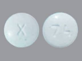 Blue generic pill round xanax