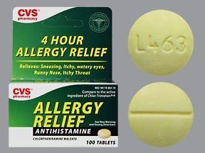 Image for Allergy Relief (chlorpheniramine) oral 4 mg.