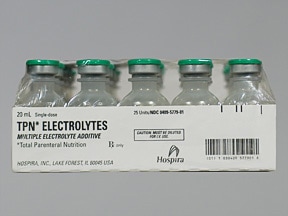 TPN Electrolytes intravenous Drug information on Uses, Side Effects ...