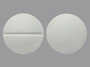 Round xanax pill white small