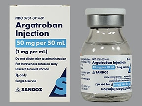 argatroban in sodium chloride (iso-osmotic) intravenous : Uses, Side ...